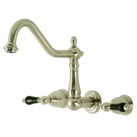 Kingston Brass KS1028PKL Wall Mount Roman Tub Faucet, Brushed Nickel KS1028PKL